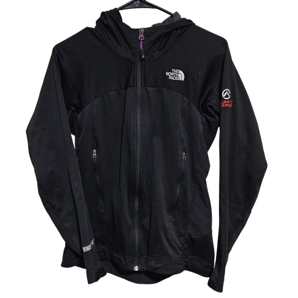 The North Face Summit Series Windstopper Black Hooded Jacket Womens Size Small